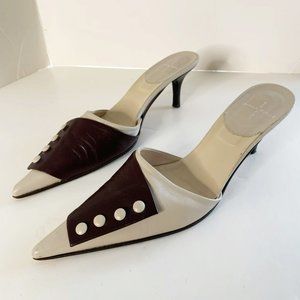 dusica dusica Pointy Toe Kitten Heel Shoes